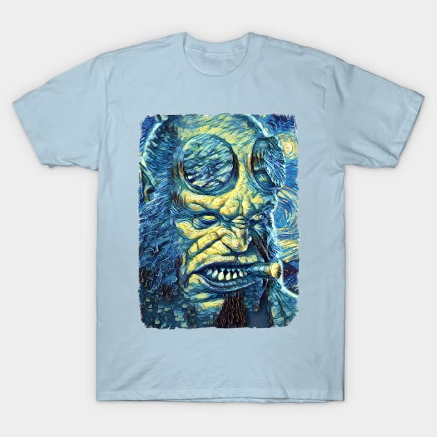 HellboyVan Gogh Style T-Shirt by todos